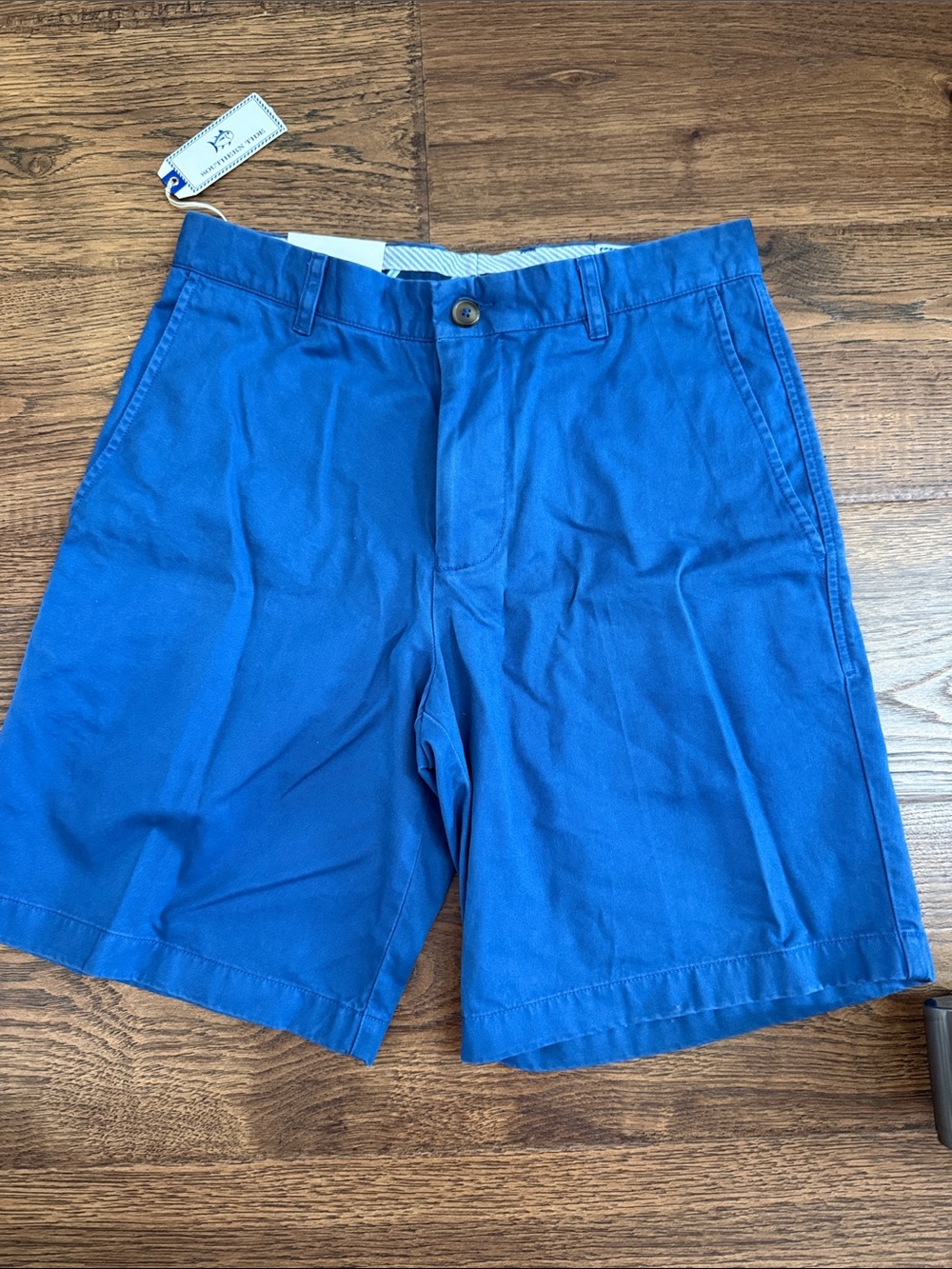 Southern Tide Royal Blue Flat Front Chino Shorts
